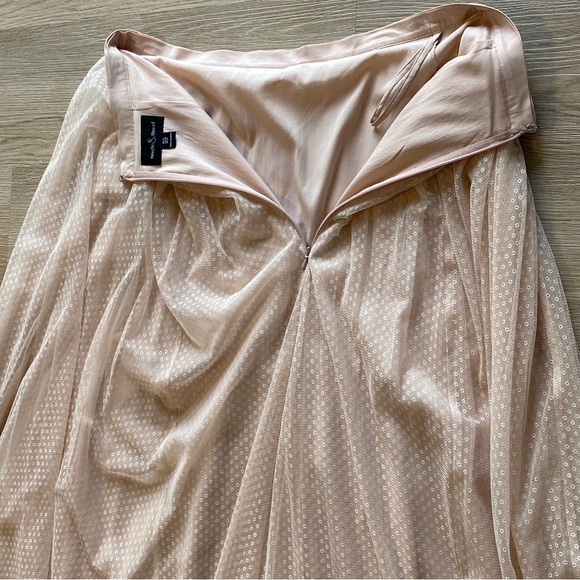 Needle & Thread Blush Pink Tulle Maxi Skirt | Romantic Bridal Wedding Formal - Picture 7 of 10